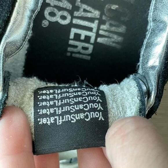 P448 Alex Sneakers You Can Surf Later Maroon Suede Teal Silver Metallic Size 40 - Picture 12 of 16